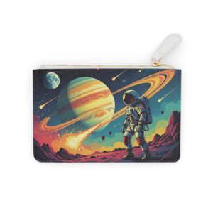 Galactic Astronaut Mini Clutch Bag, Space Themed Pouch, Perfect for Gifts