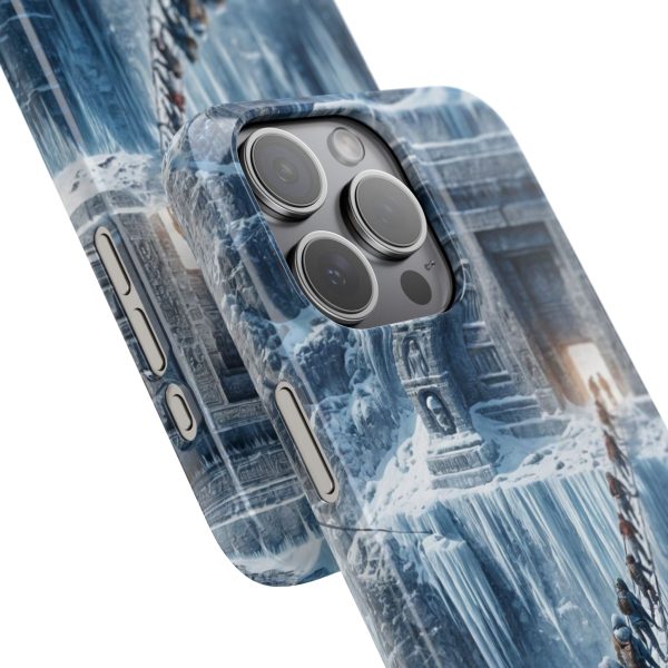 Hidden Mountainside Temple Phone Case, Fantasy Snap Cases for Travelers - Image 2